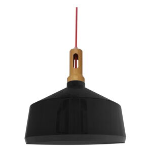 Černé závěsné svítidlo s kovovým stínidlem ø 26 cm Robinson – Candellux Lighting